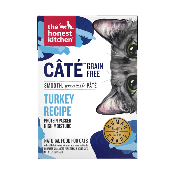 Honest Kitchen  - Grain Free Turkey Pate for Cats 12 x 5.5oz