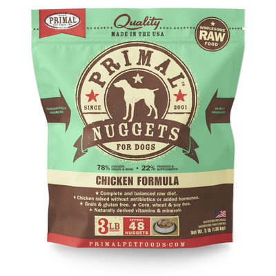 Primal Dog Raw Chicken Nuggets