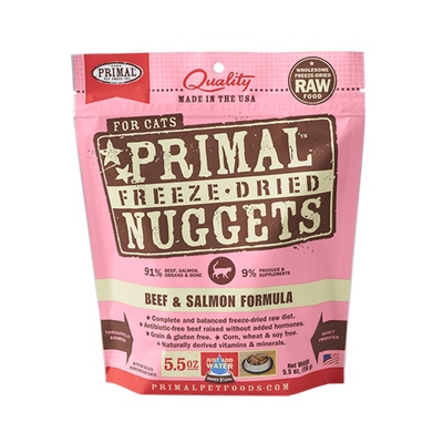 Primal Cat Freeze-Dried Beef & Salmon Nuggets