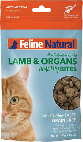 K9 Natural - Feline Healthy Bites - Lamb & Organs - 50 g