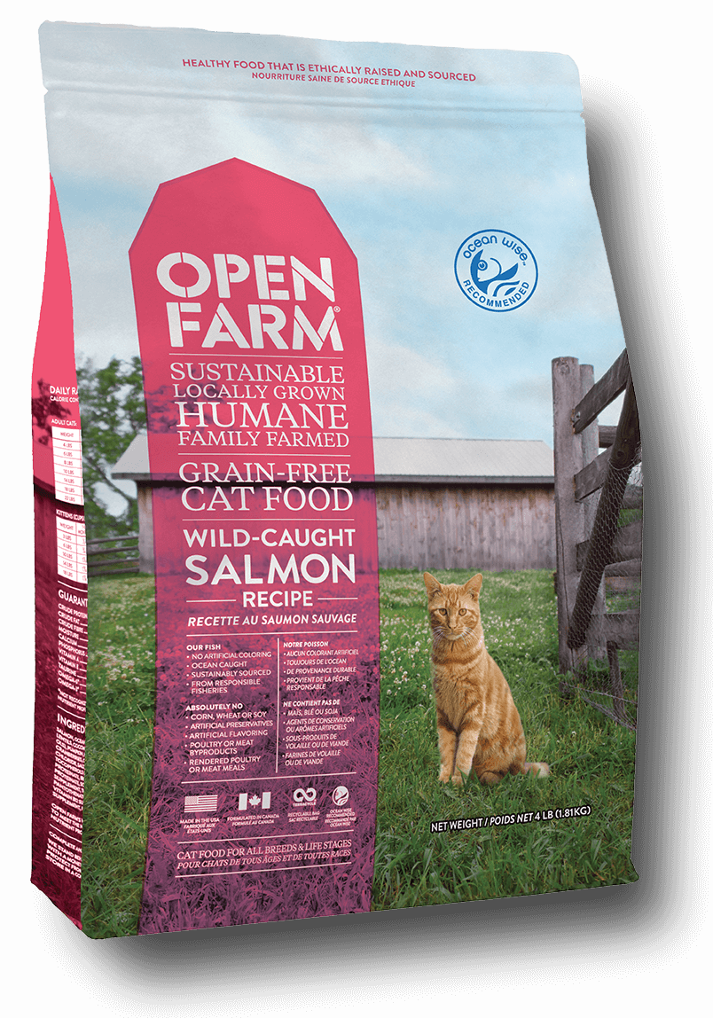 Open Farm Wild Caught Salmon Recipe for Cats 8lbs.