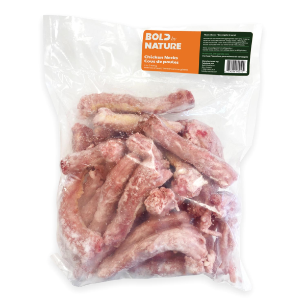 Bold by Nature Dog Frozen Whole Chicken Necks 2 LBS