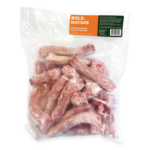 Bold by Nature Dog Frozen Whole Chicken Necks 2 LBS (this is an add-on product  cannot be sold alone)