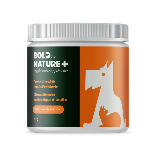 Bold by Nature Supplements Pumpkin Powder w/ Inulin for Dogs or Cats 250g