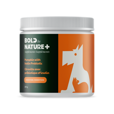 Bold by Nature Supplements Pumpkin Powder w/ Inulin for Dogs or Cats 250g