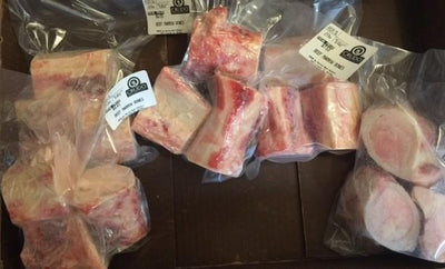 Beef Marrow Bones - Medium Size 3 pack(Min 3 bag purchase or with another item)