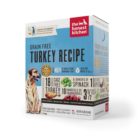 Honest Kitchen Dehydrated - Grain-Free Turkey Recipe 10 lbs.