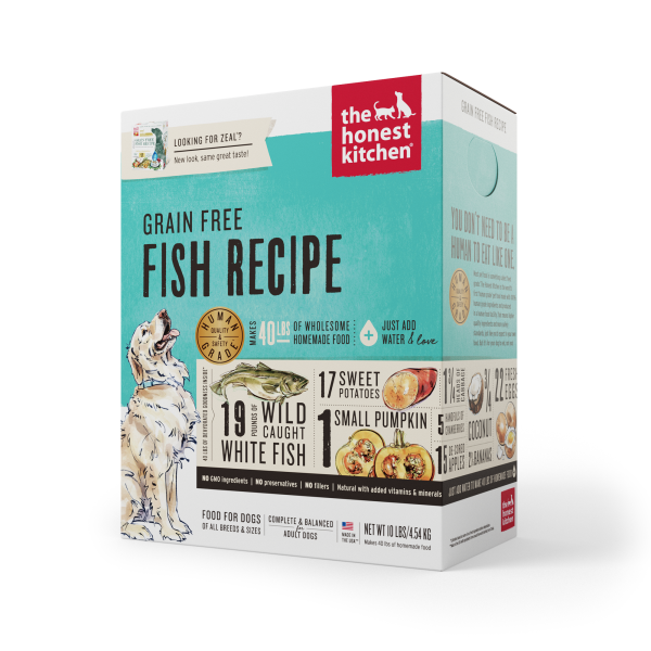 Honest Kitchen Dehydrated - Grain-Free Fish Recipe 10 lbs.