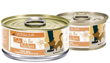 Weruva Cats in the Kitchen  Fowl Ball - Chicken and Turkey Recipe Au Jus 24 x 6 oz. cans
