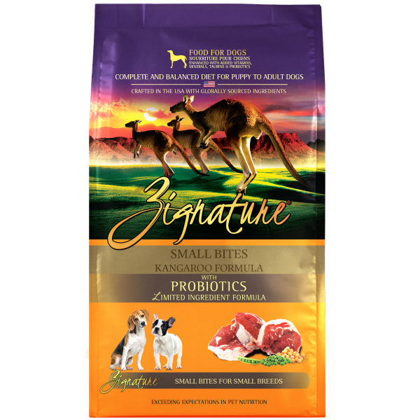 Zignature Grain-Free LID Kangaroo Small Bites for Small Breed Dogs 12.5 LBS
