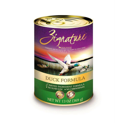 Zignature LID Duck Recipe for Dogs 12x13oz cans