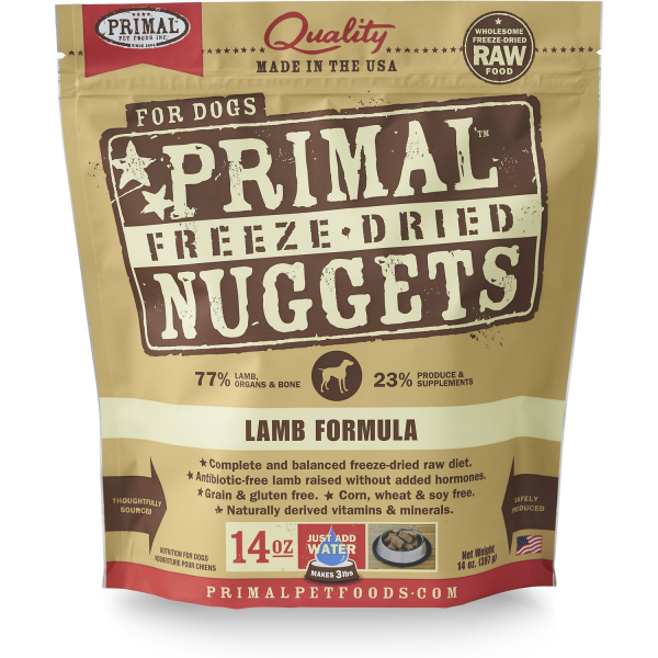 Primal Dog Freeze-Dried Lamb Nuggets