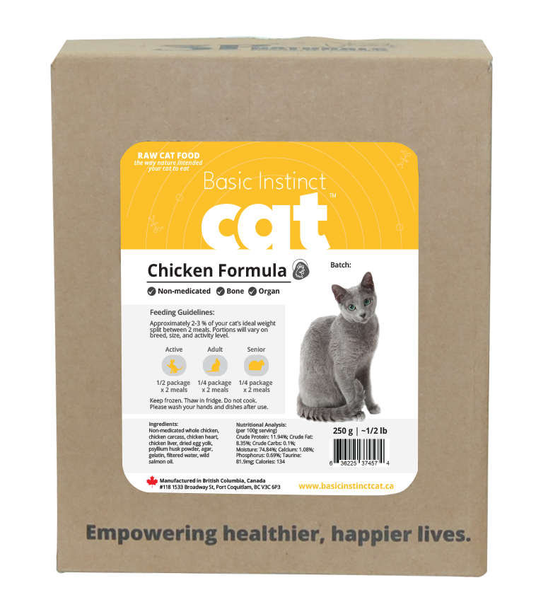 3P naturals - Basic Instinct - Non-Medicated Chicken for Cats