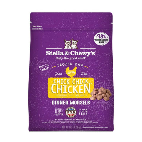 Stella & Chewy's Chick; Chick; Chicken Dinner Morsels for Cats RAW 1.25 Lbs.