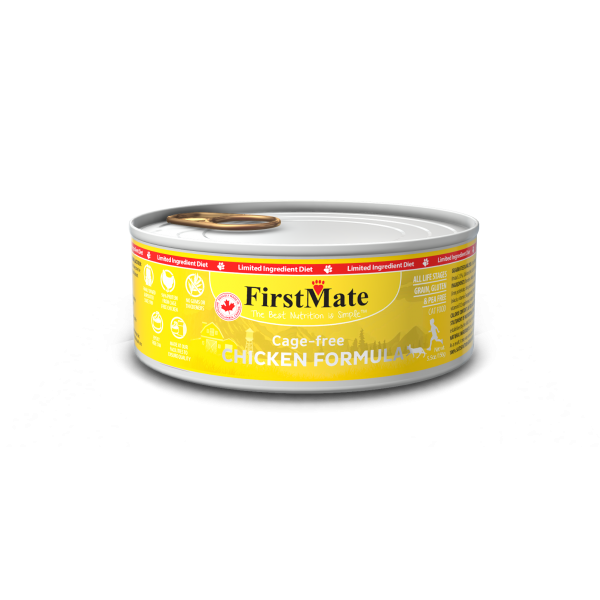 FirstMate's Can Free-Run Chicken for Cats 24 x5.5 oz.