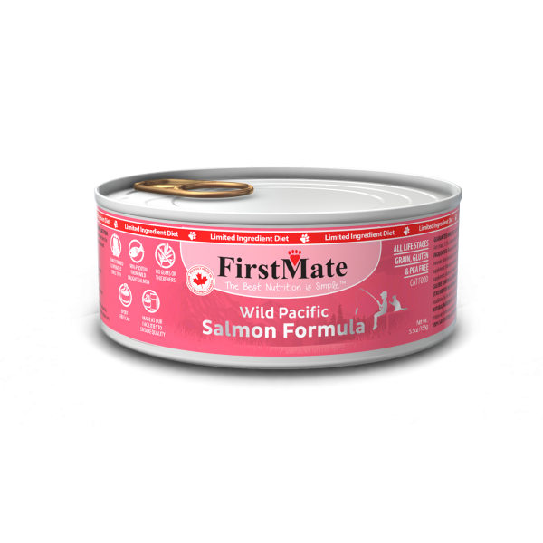 FirstMate's Can Wild Salmon for Cats 24 x5.5 oz.