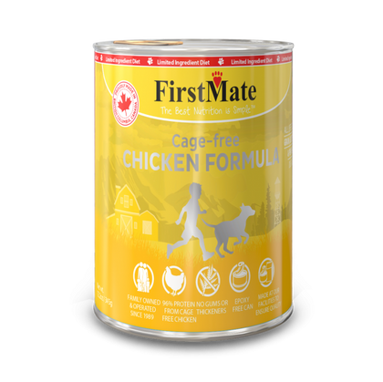 FirstMate's Can Free-Run Chicken for Dogs or Cats 12 x12.5 oz.