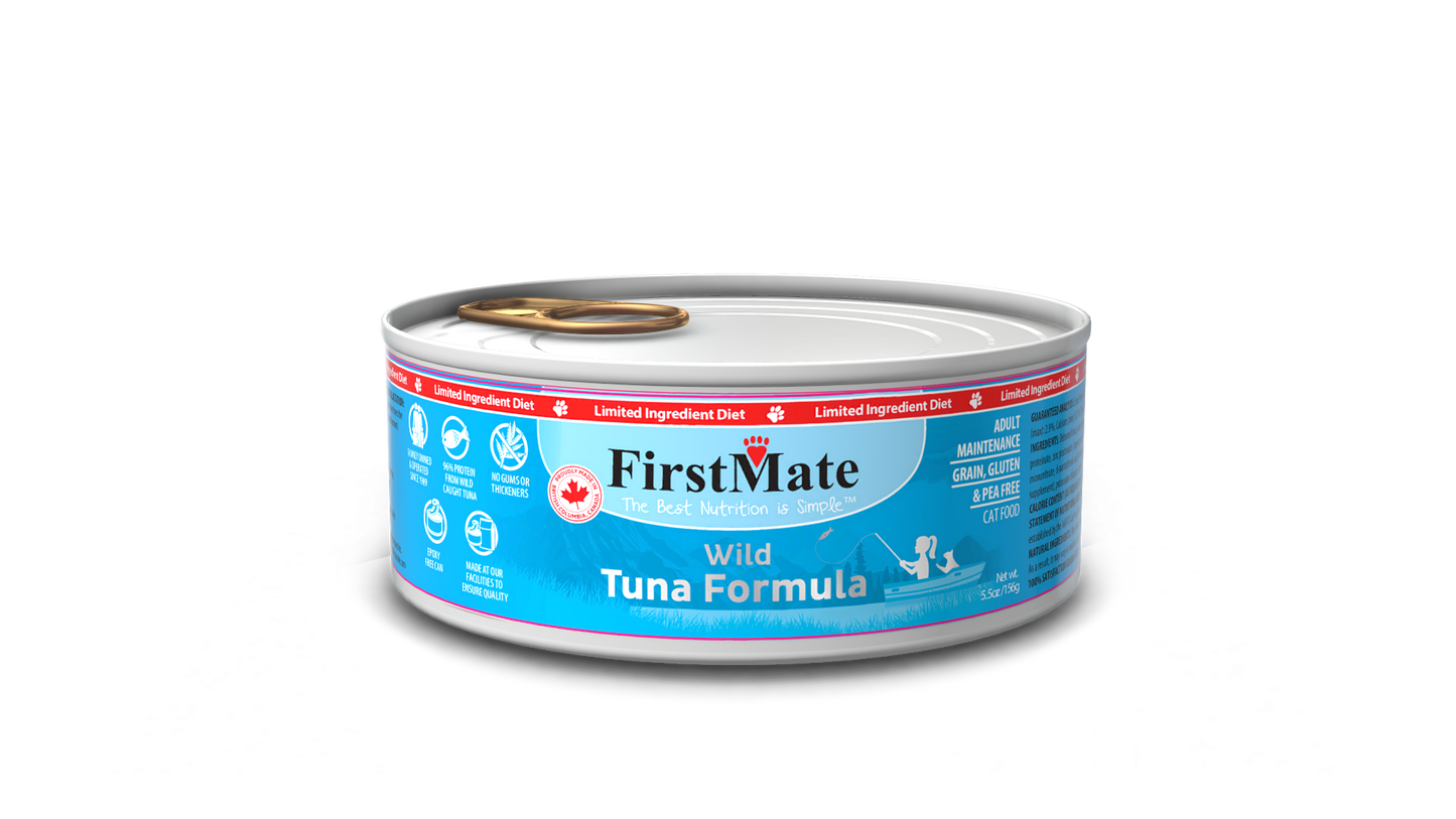 FirstMate's Can Wild Tuna for Cats 24 x5.5 oz.