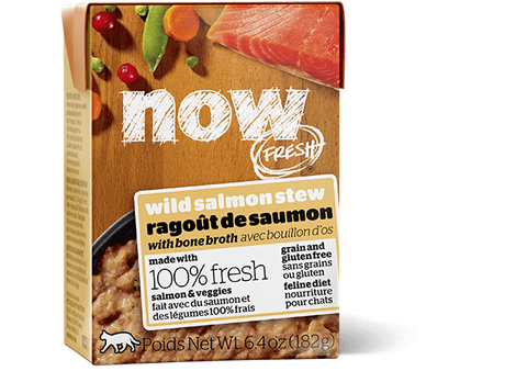 NOW FRESH Grain Free Wild Salmon Stew with Bone Broth 24 x 6.4 oz