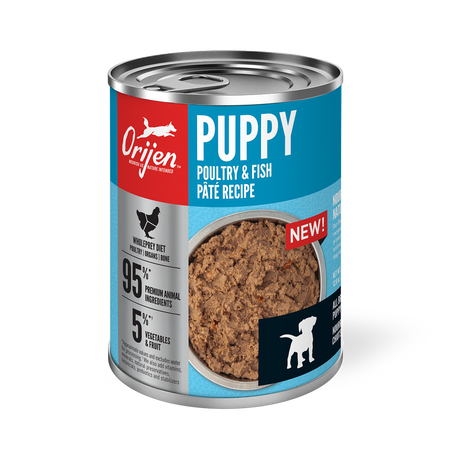 Orijen Poultry & Fish Pate Recipe for Puppies 12x 363gr cans