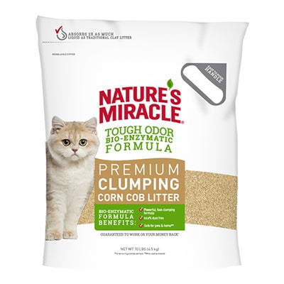 Nature's Miracle Premium Clumping Corn Cob Litter 18LB (please purchase two bags or another product)