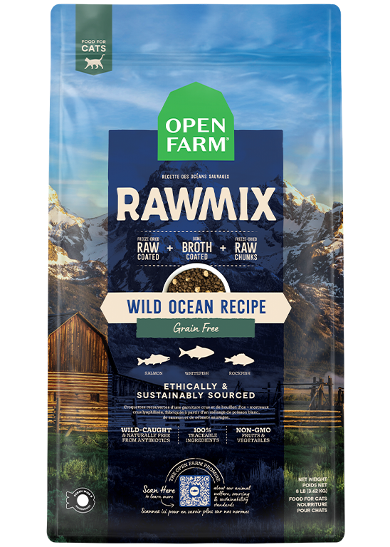 Open Farm RAWMIX Wild Ocean Grain Free Recipe for CATS