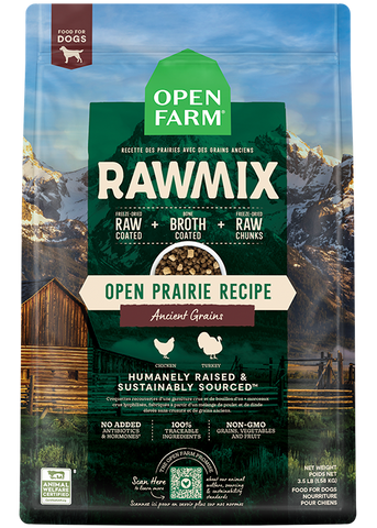 Open Farm RAWMIX Open Prairie Recipe with Ancient Grains for Dogs