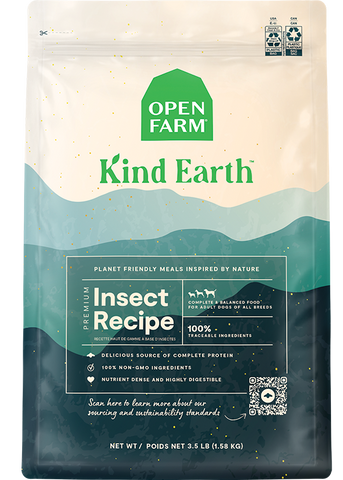 Open Farm Kind Earth Kibble Insect Recipe for Dogs