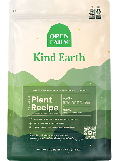 Open Farm Kind Earth Kibble Plant Recipe for Dogs
