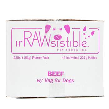Irawsistible Beef with Vegetables and Fruit and Supplements