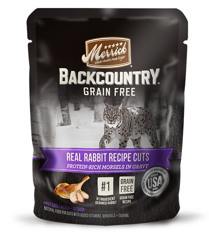 Merrick Backcountry Real Rabbit Cuts 24 x 3 oz pouches