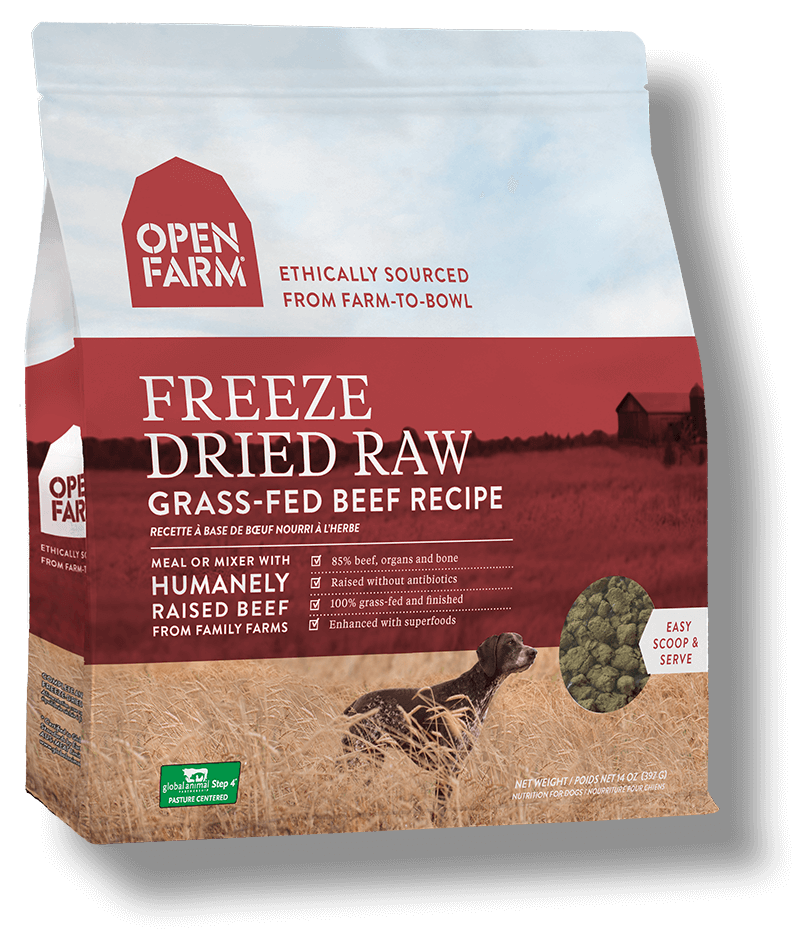 Open Farm Grass-Fed Freeze Dried Raw Dog Food 13.5 oz