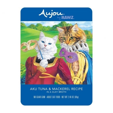 AUJOU by Rawz Aku Tuna & Mackerel Pouch for Cats 8x2.46oz