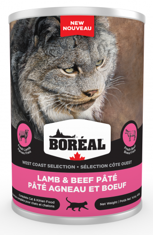 Boreal West Coast Selections Lamb & Beef Pate for CATS 12 x 400g cans