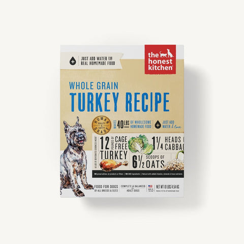 Honest Kitchen Dehydrated - Whole Grain Turkey Recipe; Keen Dog Food 10 lbs.