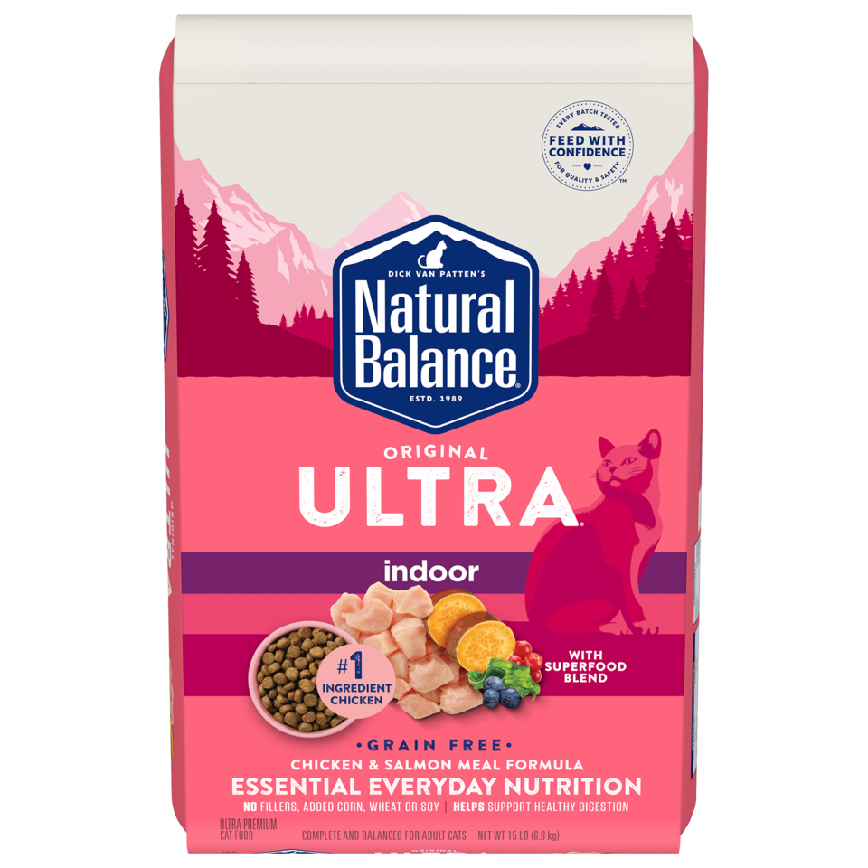 Natural Balance Ultra Indoor Chicken & Salmon Meal Formula 15 lbs