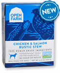 Open Farm Harvest Chicken & Salmon Rustic Stew for Dogs 12 x 12.5 oz Tetra Packs
