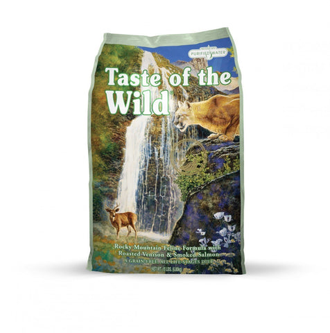 Taste of the Wild Rocky Mountain Feline Formula with Roasted Venison & Smoked Salmon  15 lbs. bag