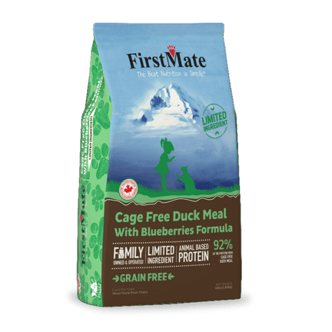 FirstMate's Cage Free Duck and Blueberries for Cats 10 lbs