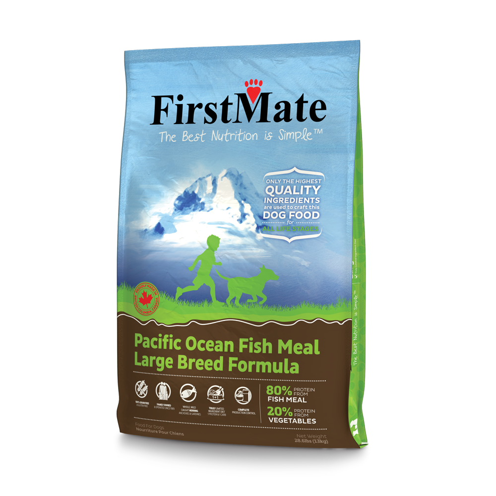 FirstMate's Pacific Ocean Fish formula Large Breed 28 lbs