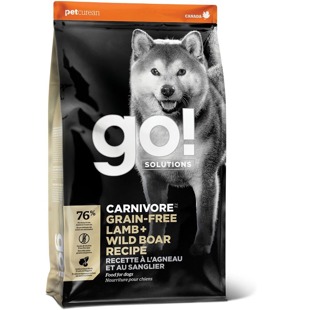 GO! Solutions Carnivore GRAIN-FREE Lamb + Wild Boar Recipe