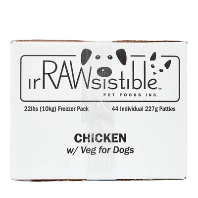Irawsistible Chicken with Fruits Vegetables and Supplements