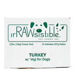 Irawsistible Turkey with Fruits Vegetables and Supplements