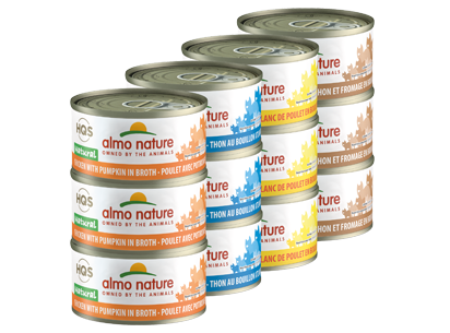 ALMO NATURE HQS NATURAL CAT - Rotational Pack 1  24 X 70 gram cans