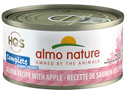 Almo Nature HQS Complete Salmon with Apples in Gravy 24 x 70 grams for cats