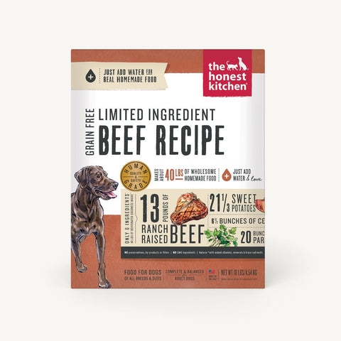 Honest Kitchen Dehydrated - Grain-Free LID Beef Recipe 10 lbs.