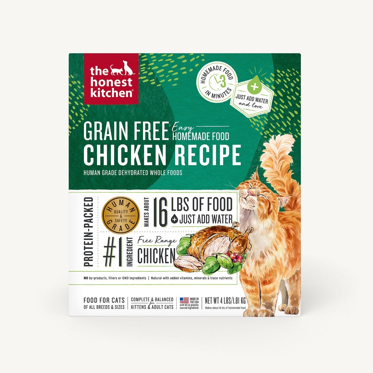 Honest Kitchen Dehydrated - Grain Free Chicken Recipe Cat Food