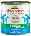 ALMO NATURE HQS NATURAL DOG Tuna Fillet entrée 12 X 280 gram cans