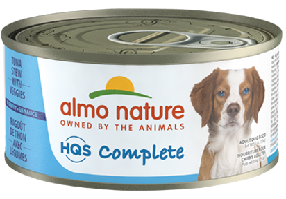 ALMO NATURE HQS COMPLETE DOG Tuna Stew with Green Bean and Potato  24 X 156 gram cans