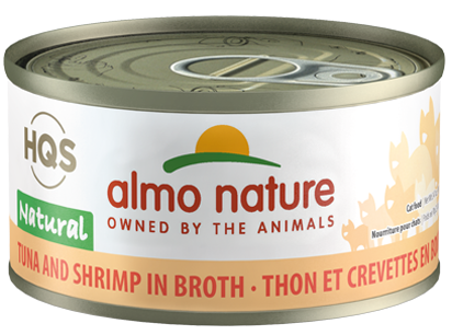 Almo Nature Tuna/Shrimp In Broth 24  can of 70 grams